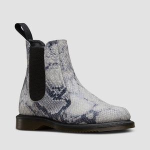 Dr. Martens snake skin flora Chelsea boot
